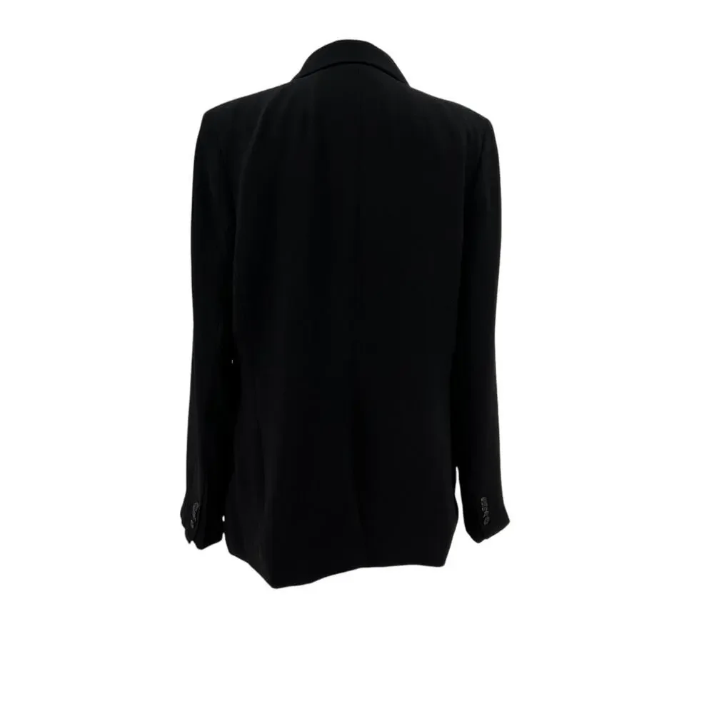 Madewell The Rosedale Blazer in‎ Crepe in Black Size 12